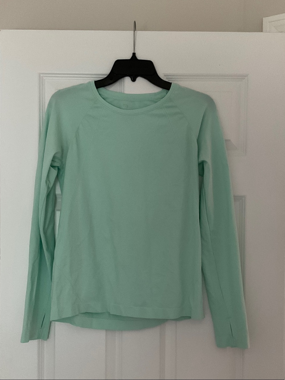 all in motion Mint Crew Neck Long-Sleeve workout Top